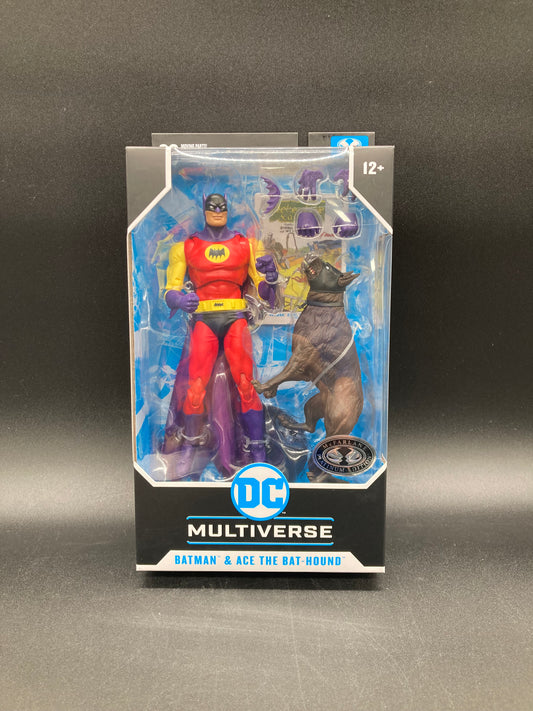 Batman & Ace The Bat-Hound McFarlane DC Multiverse Silver Age “Red” Platinum Edition Variant Figure 2024