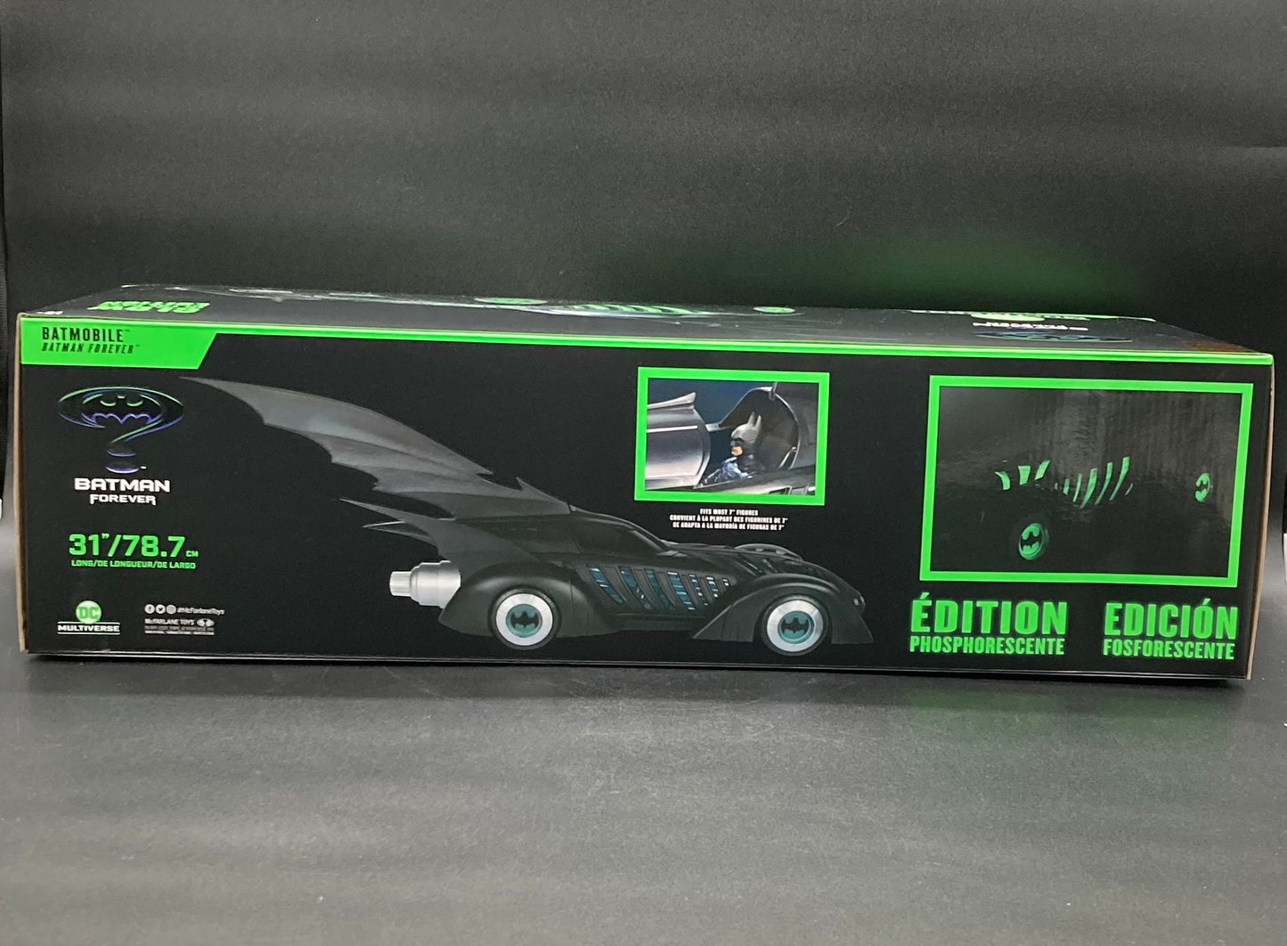 Batman Forever Batmobile (Glow In The Dark) McFarlane Toys DC Multiverse Gold Label Vehicle