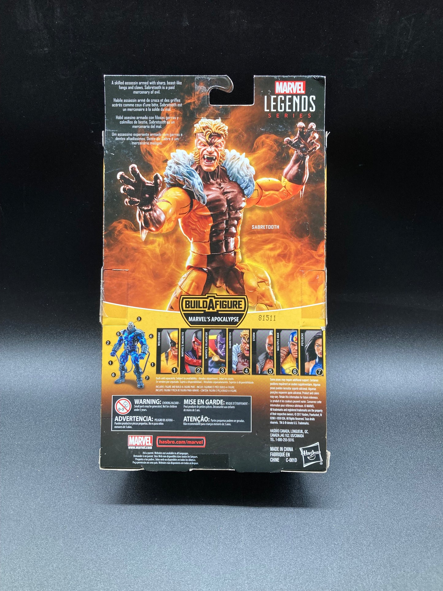 Sabretooth Hasbro Marvel Legends Figure Apocalypse BAF 2017