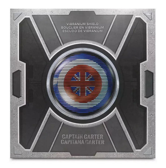 Disney Parks Marvel Avengers Captain Carter Replica Vibranium Shield With Case 24” Cosplay