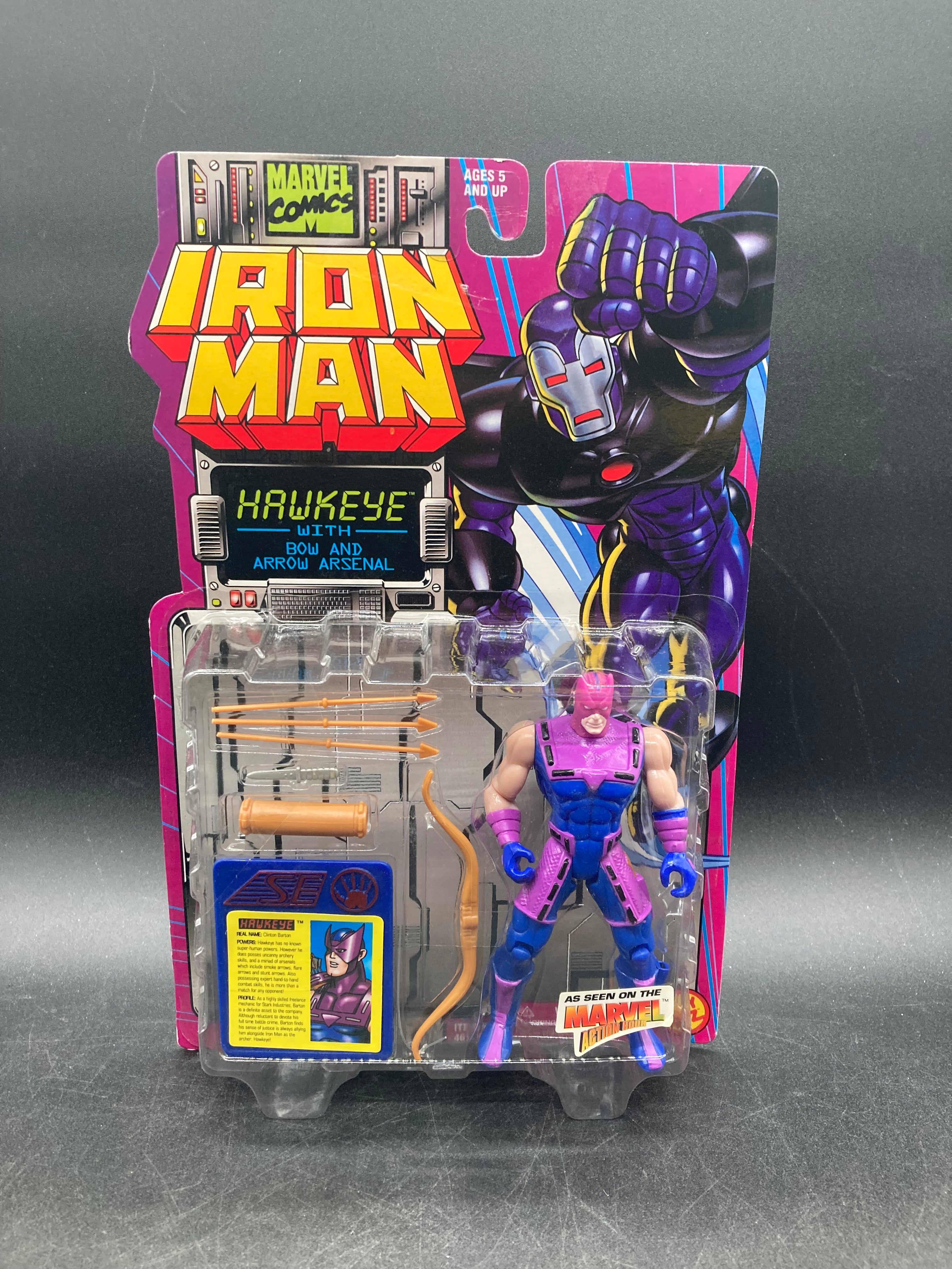 Hawkeye Toybiz Iron Man Animated Series Figure 1995