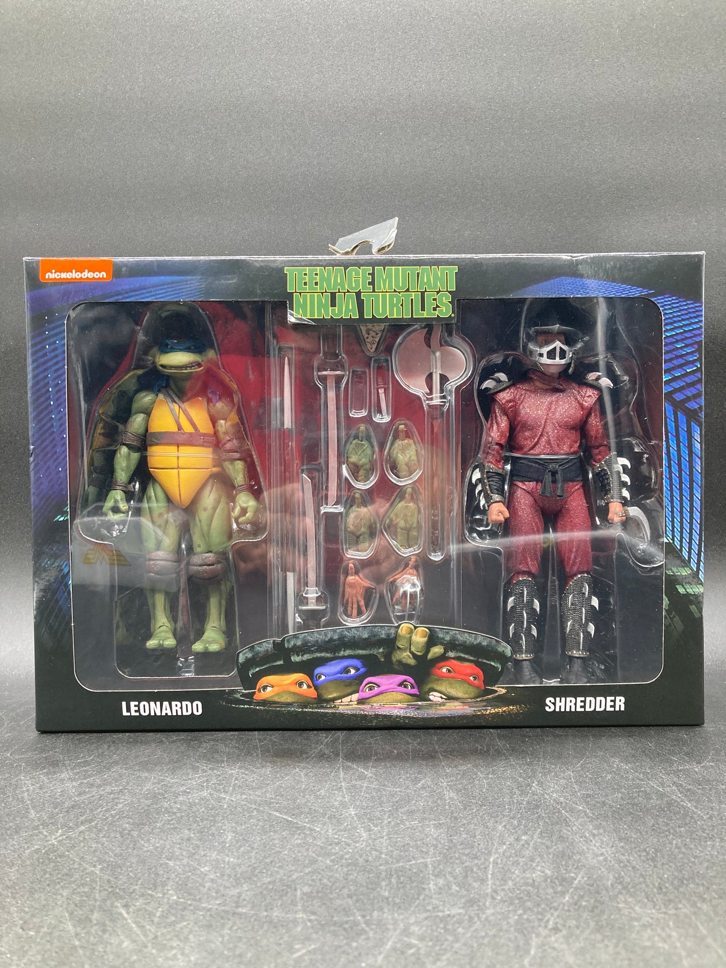 Leonardo & Shredder NECA Teenage Mutant Ninja Turtles Movie Figures 2024
