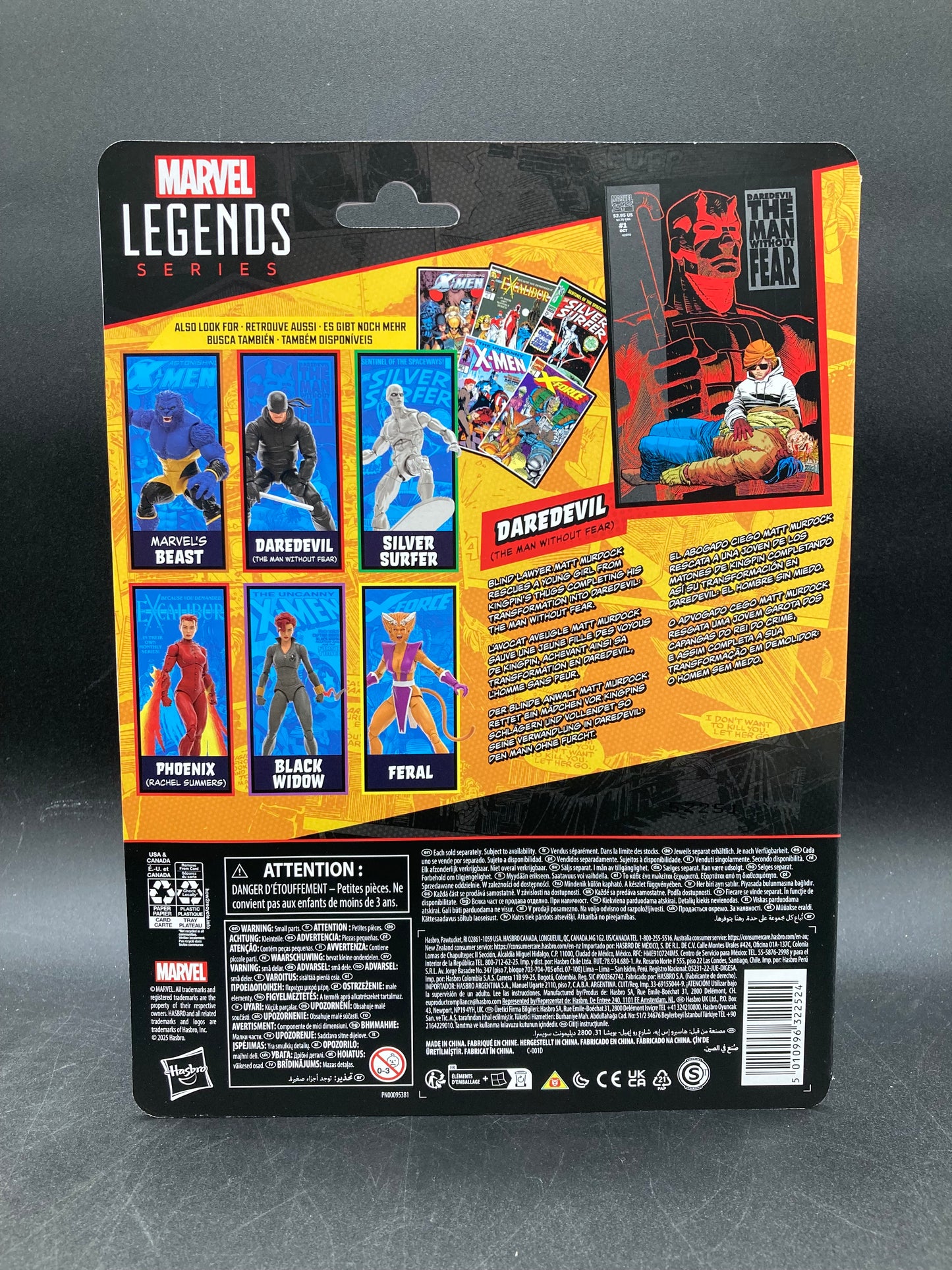 DareDevil Hasbro Marvel Legends DareDevil Man Without Fear #1 Comic Cover Figure