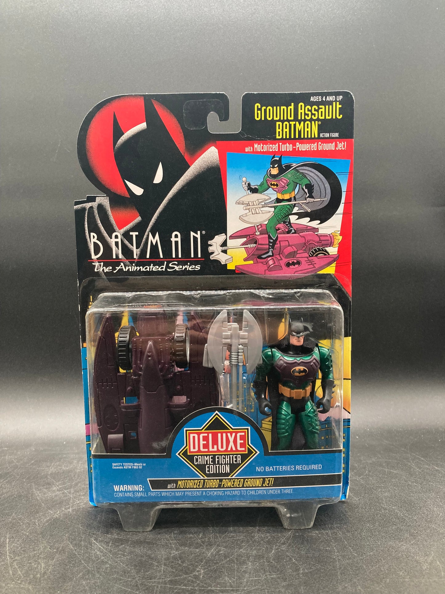 Ground Assault Batman Kenner Batman Animated Series Deluxe Crime Fighter Edition Figure 1993