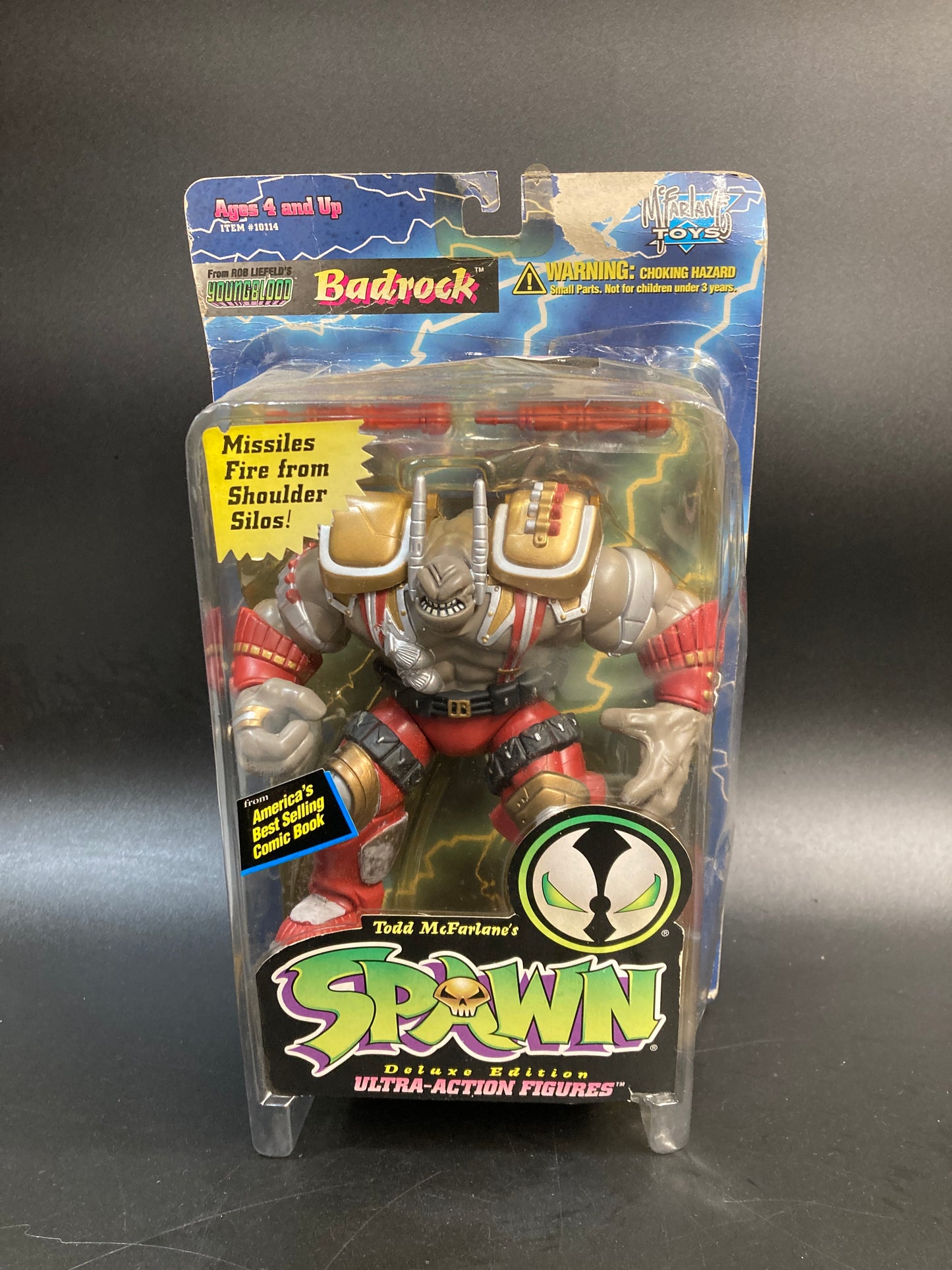 Badrock (Variant) McFarlane Spawn Youngblood Action Figure 1995