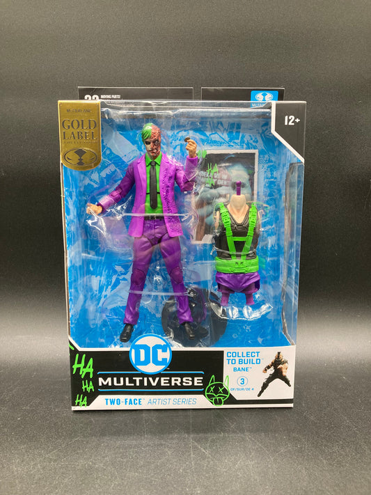 Jokerized Two-Face McFarlane DC Multiverse Dark Knight Rises Gold Label Figure Bane CTB 2023