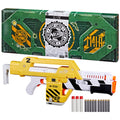 Aliens M41A Pulse Blaster Nerf Limited Edition, Dual Blasting, LCD Dart Counter, Clip, 10 Nerf Elite Darts, 3 Nerf Mega Darts Prop Weapon