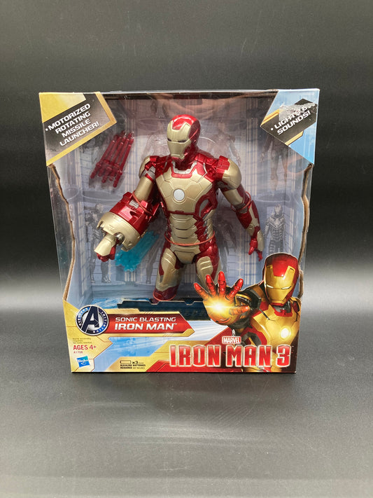 Sonic Blasting Iron Man Hasbro Iron Man 3 Figure 2012