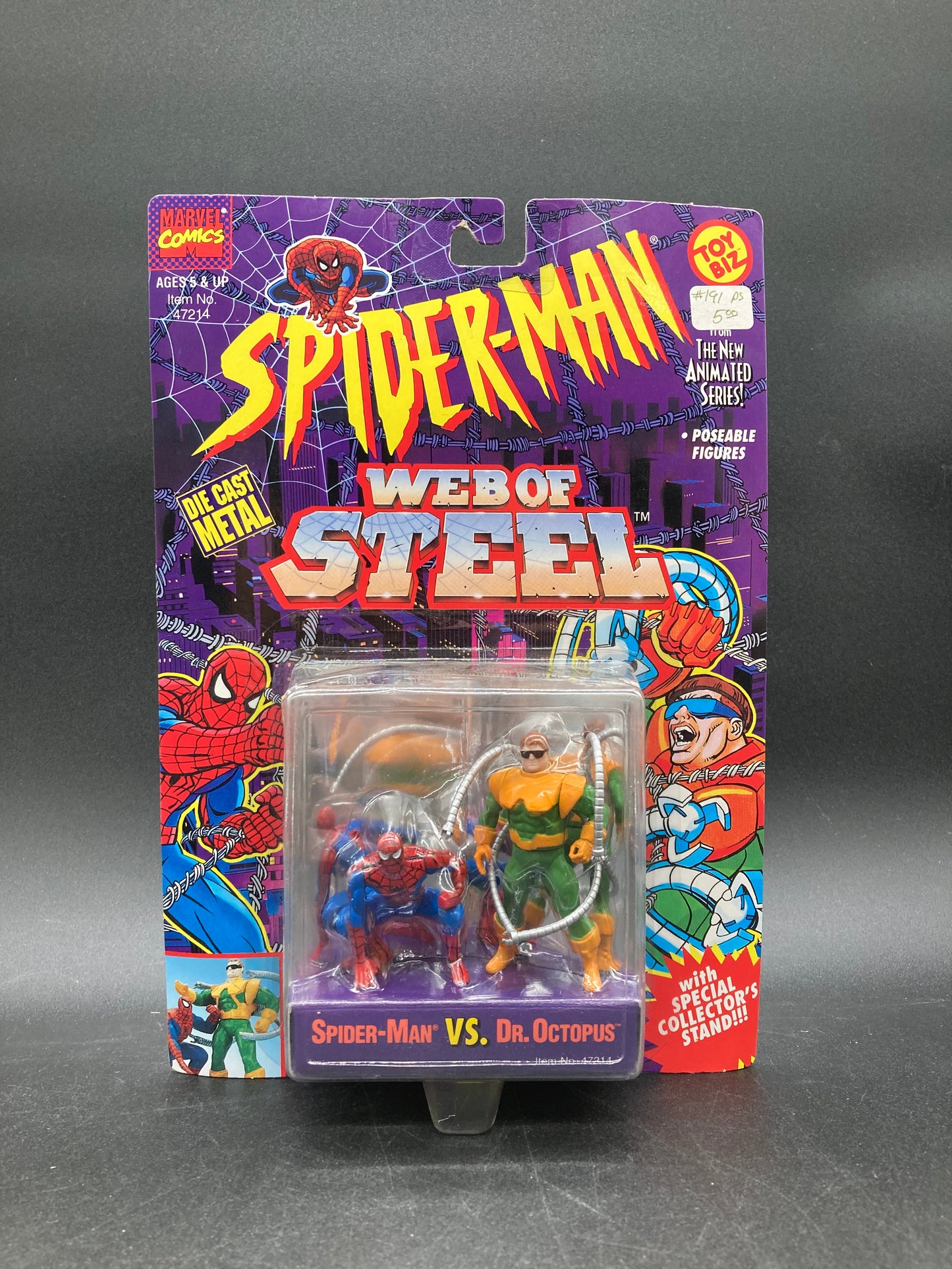 Spider-Man VS Dr. Octopus Toybiz Spider-Man Web Of Steel Figure Set 1994