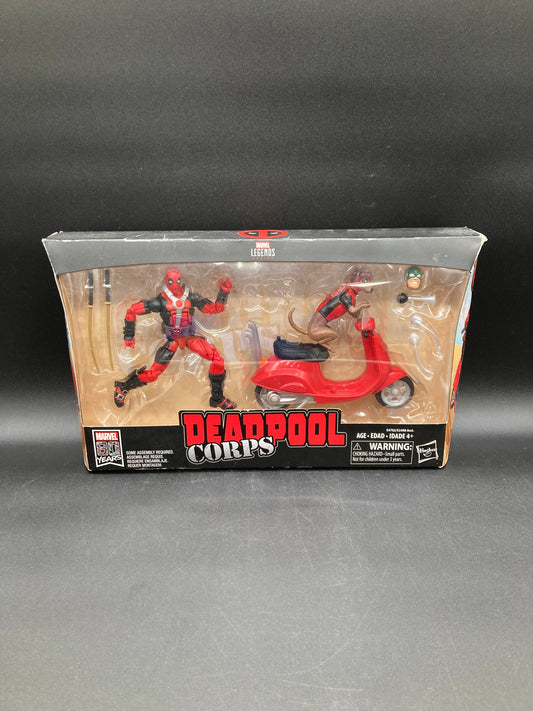 Deadpool Corps with scooter Hasbro Marvel Legends Figure Set 2019 (Open)