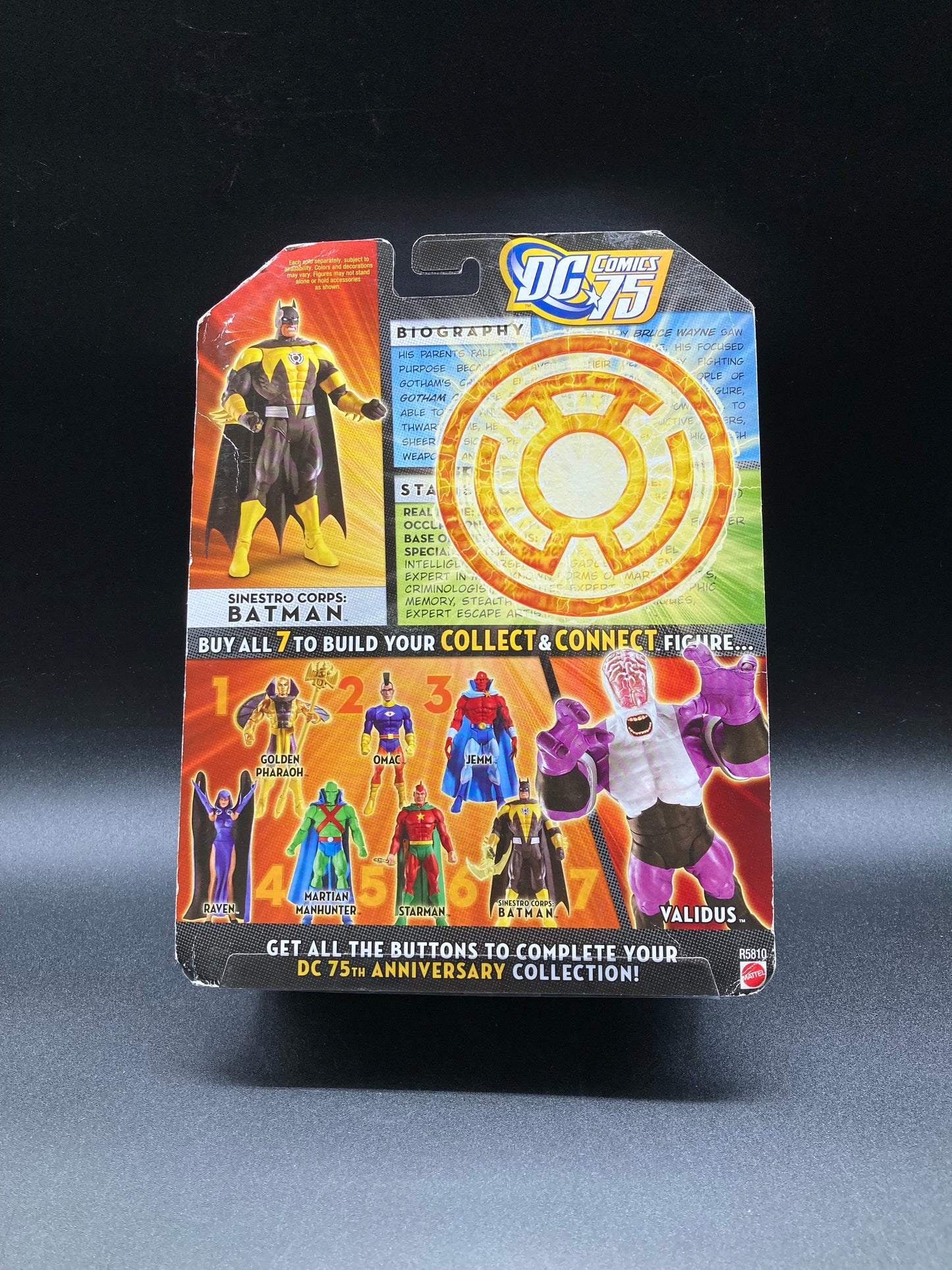 Batman Sinestro Corps Mattel DC Universe DC Comics 75th Anniversary K-Mart Exclusive Figure 2010