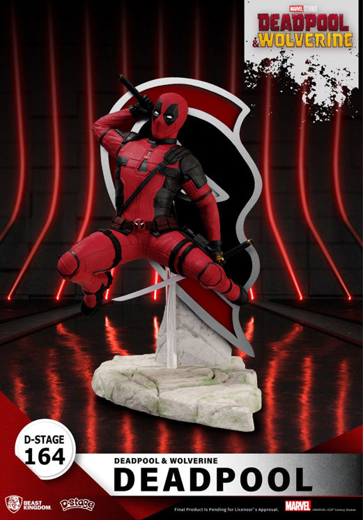 Deadpool and Wolverine Stage Diorama Beast Kingdom DS-164 Deadpool D-Stage Statue