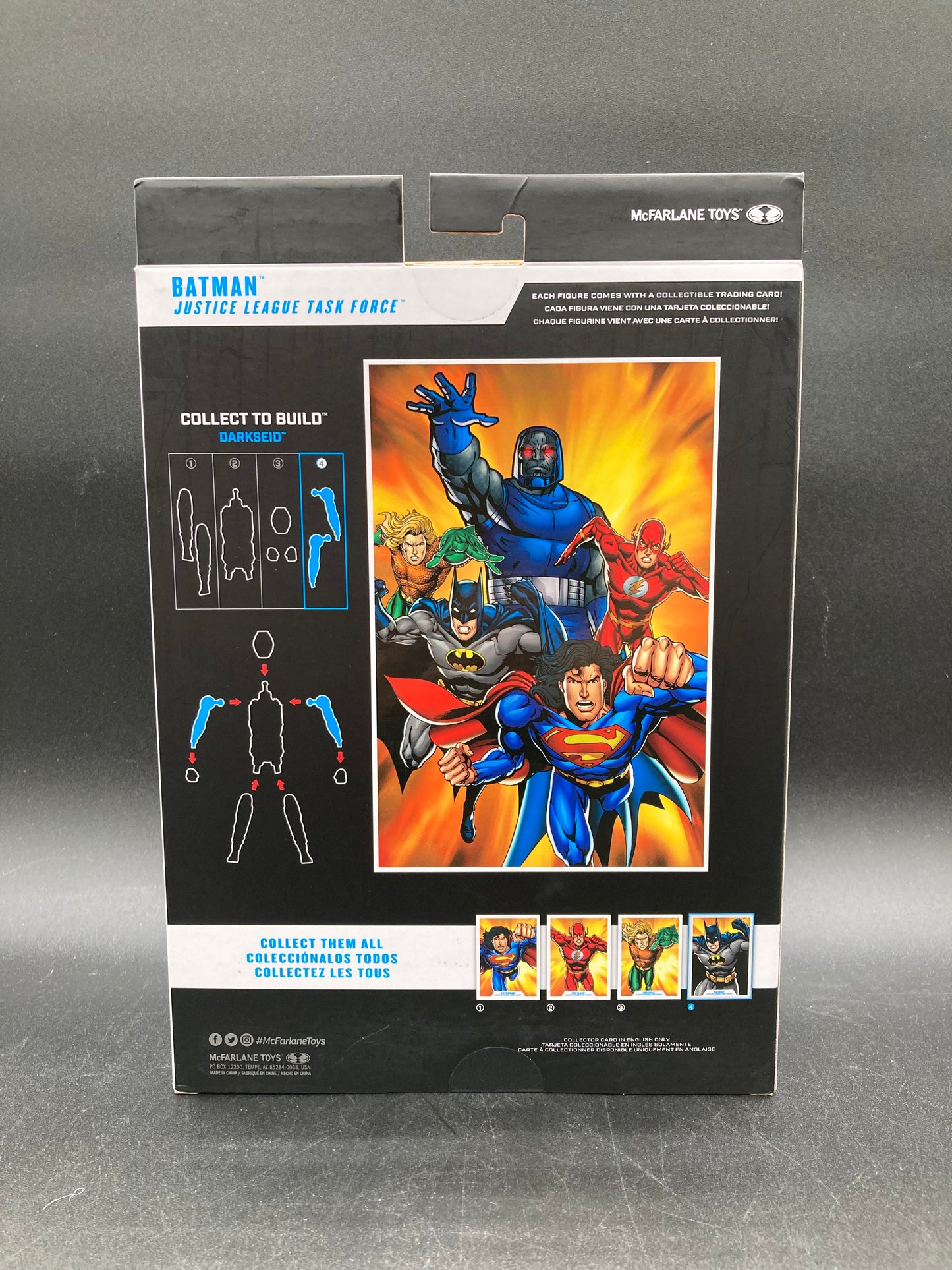 Batman (Red Variant) McFarlane DC Multiverse Justice League Task Force Platinum Edition Figure Darkseid BAF 2024