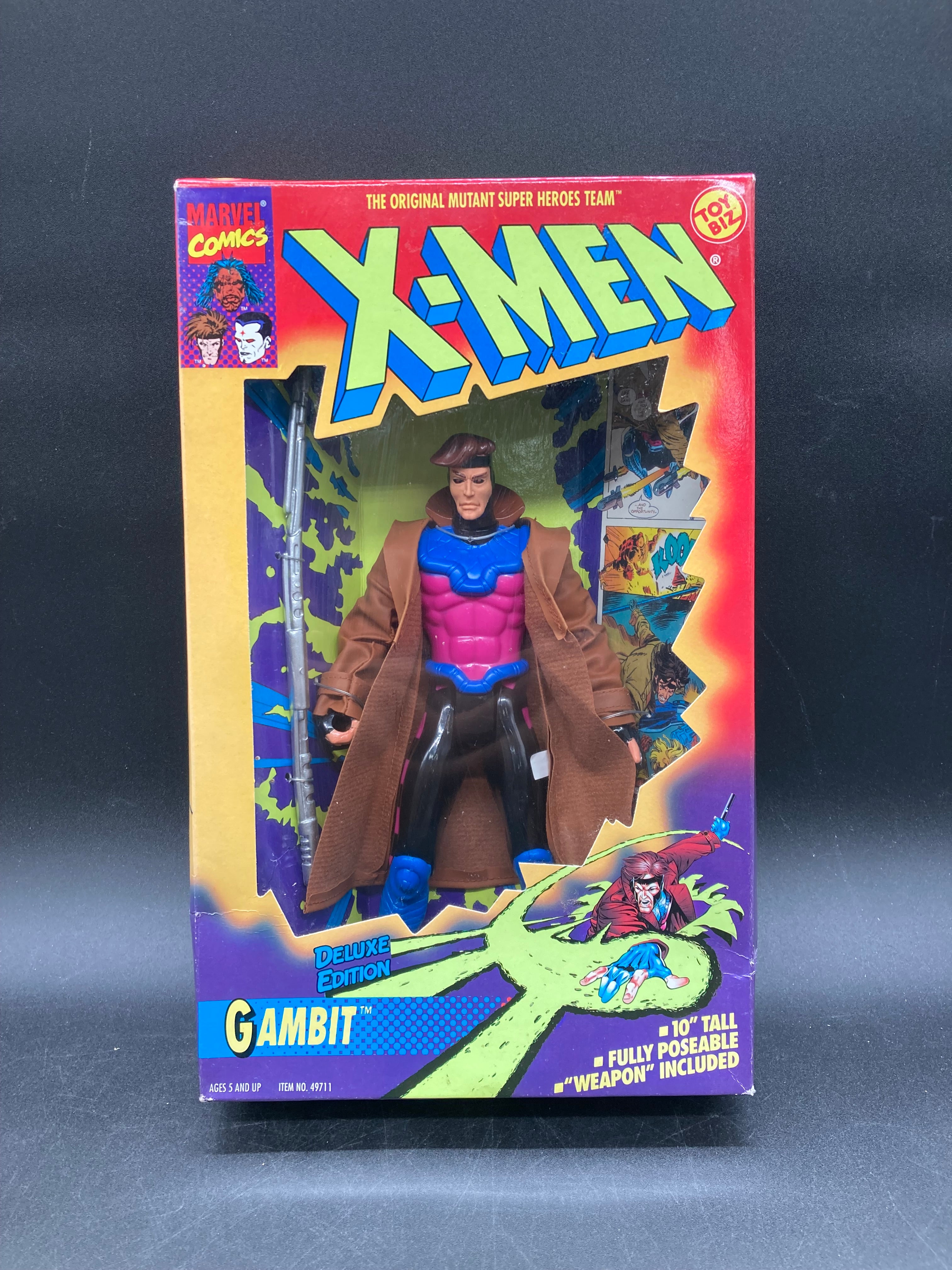 Gambit Toybiz X-Men Deluxe Edition 10” Figure 1996