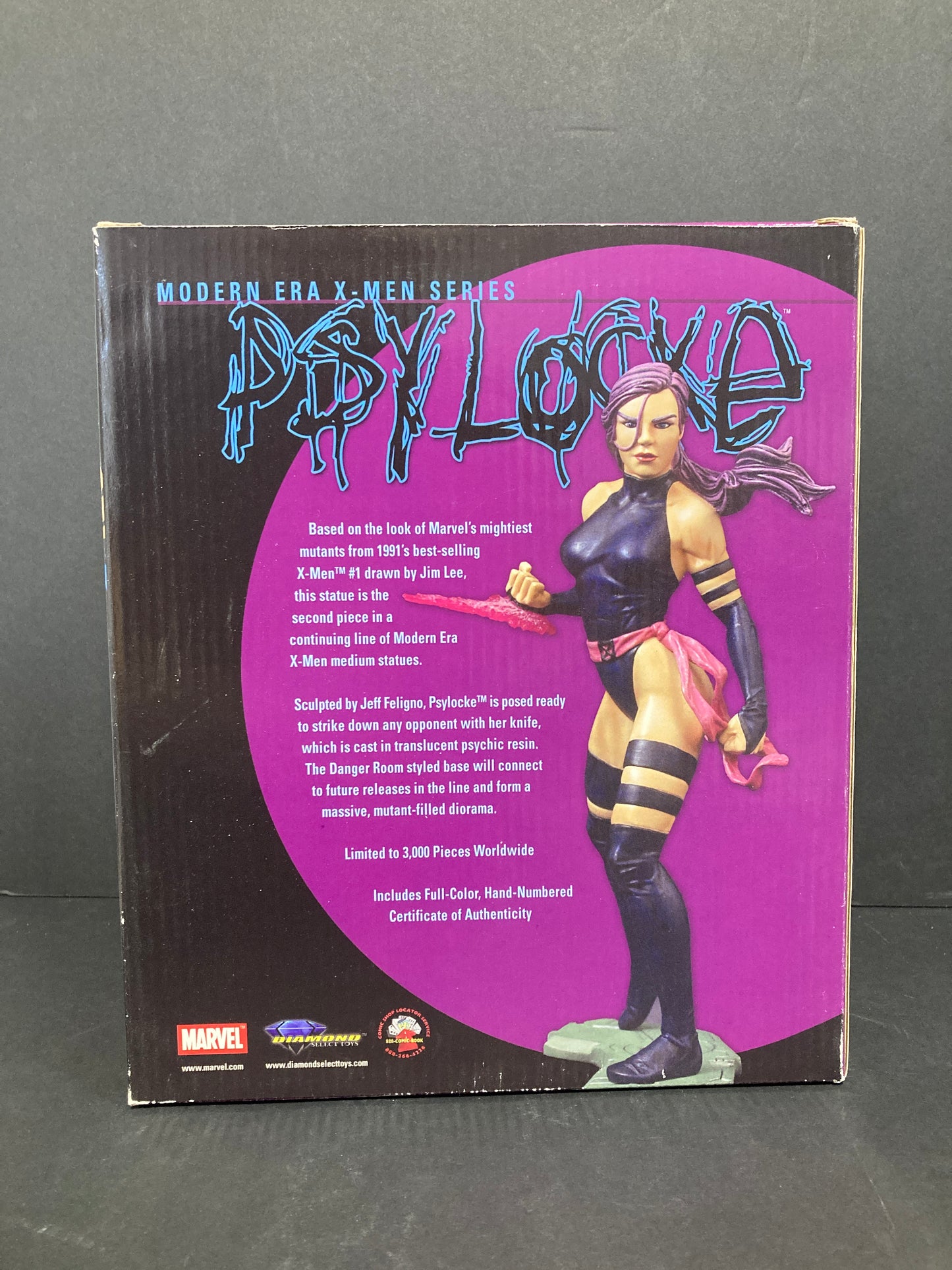 Psylocke Diamond Select Modern Era X-Men Series Limited 1/3000 Statue 2004 (Open)