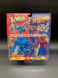 Beast VS Spider-Man Toybiz X-Men/Spider-Man Walmart Exclusive Figure Set 1994