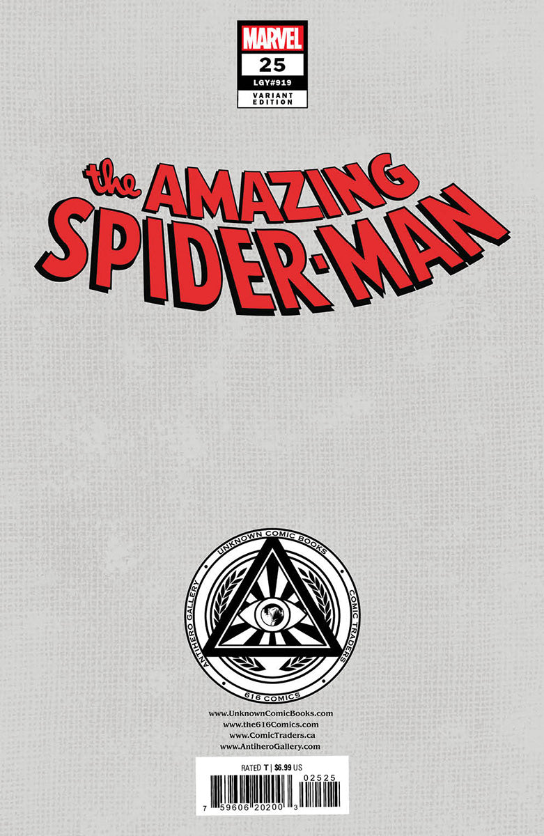 Amazing Spider-Man #25 Unknown Comics Nathan Szerdy Exclusive Var (05/10/2023)