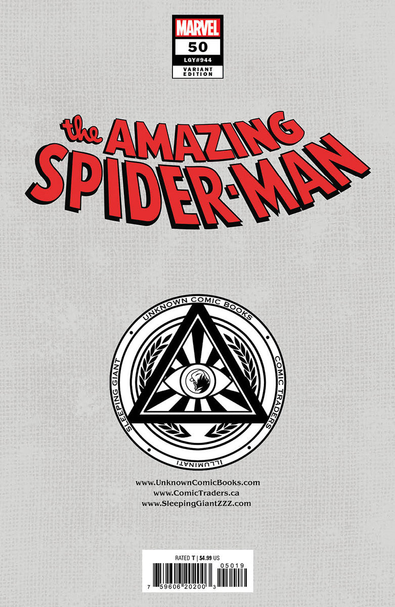 [2 Pack] Amazing Spider-Man #50 Unknown Comics Nathan Szerdy Exclusive Var (05/22/2024)