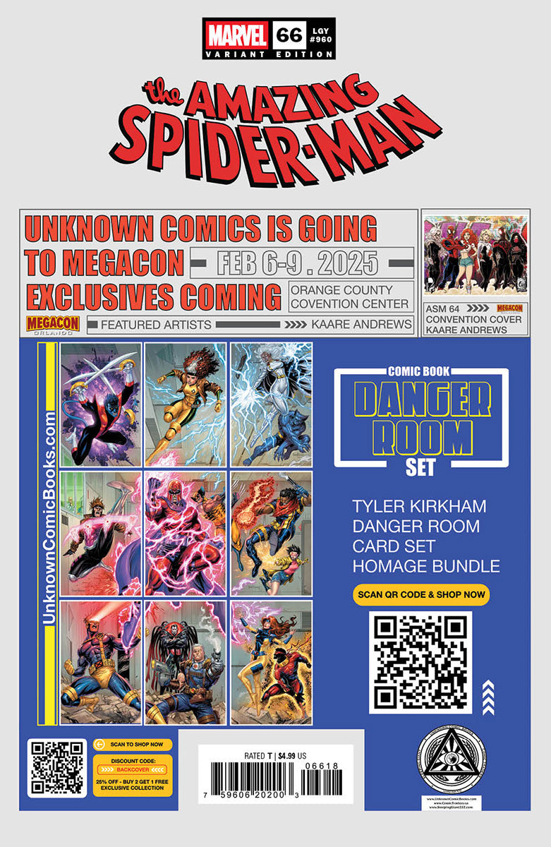 [2 PACK] Amazing Spider-Man #66 Unknown Comics Gabriele Dell’Otto Exclusive Var (01/22/2025)