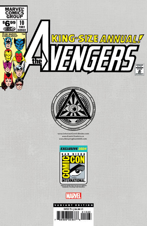 [Foil] Avengers Annual #10 Unknown Comics David Nakayama Exclusive Var Facsimile Sdcc 2024 Edition (05/24/2024)