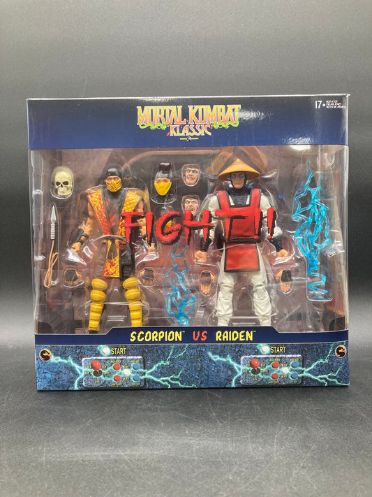 Scorpion VS Raiden McFarlane Mortal Kombat Klassic Battle:2 Figure Set 2025