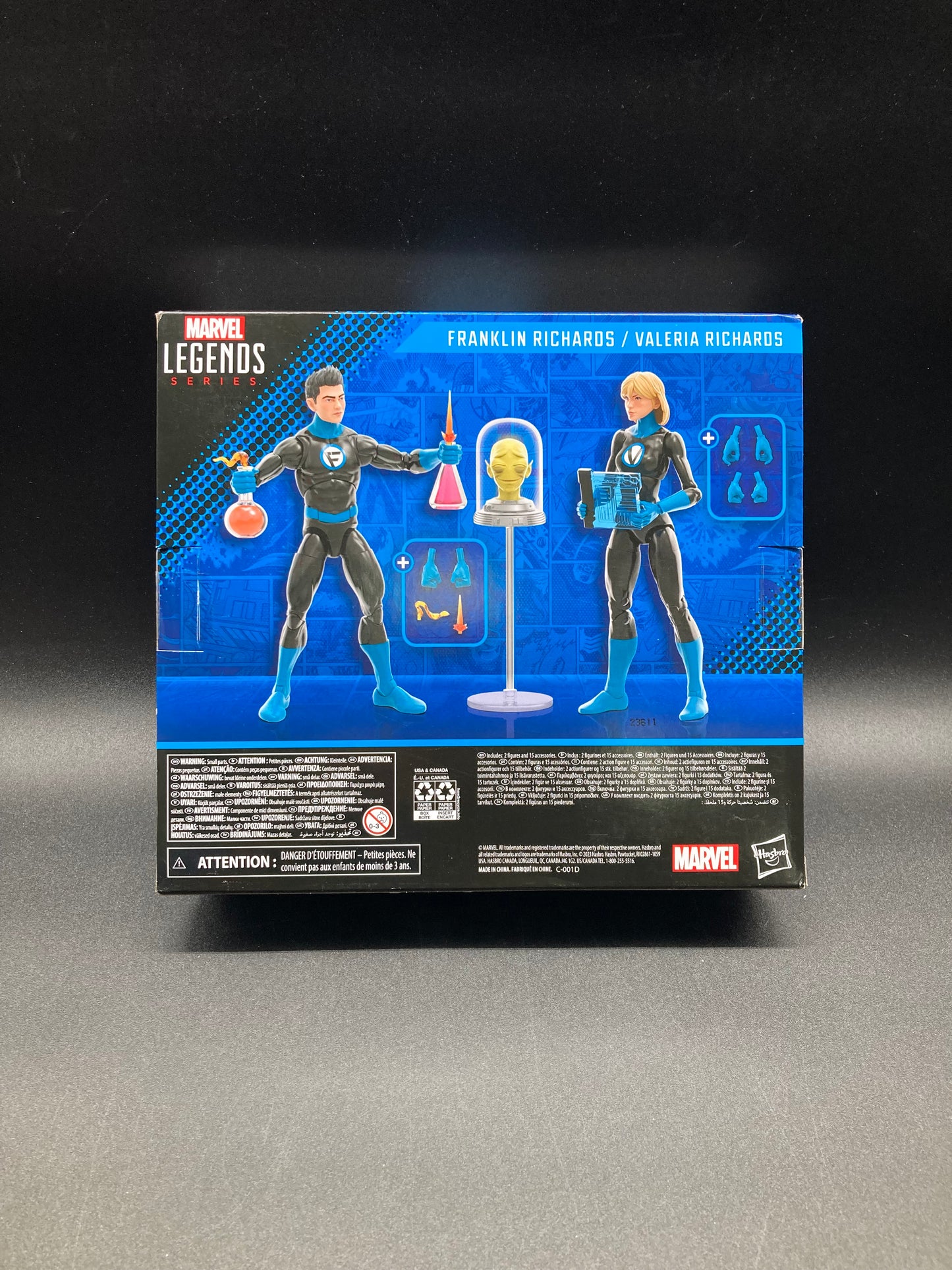 Fantastic Four Franklin & Valeria Richards Hasbro Marvel Legends Figure Set 2023