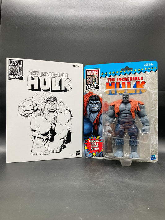 Incredible Hulk (Grey Hulk Variant) Hasbro Marvel Legends 80 Years Retro Carded Limited Edition Figure 2018