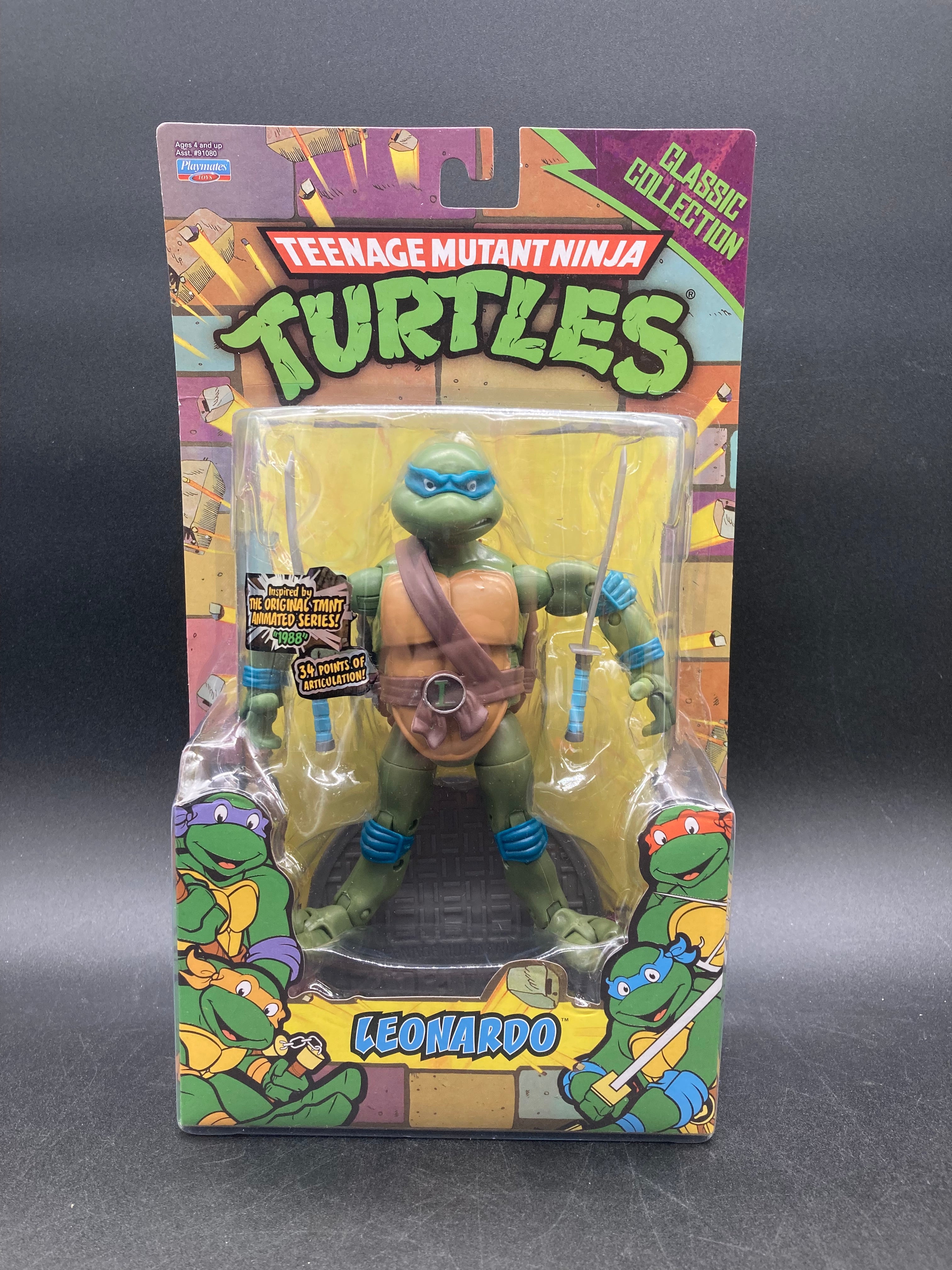 Leonardo Playmates Teenage Mutant Ninja Turtles Original TMNT Series 1988 Figure 2012