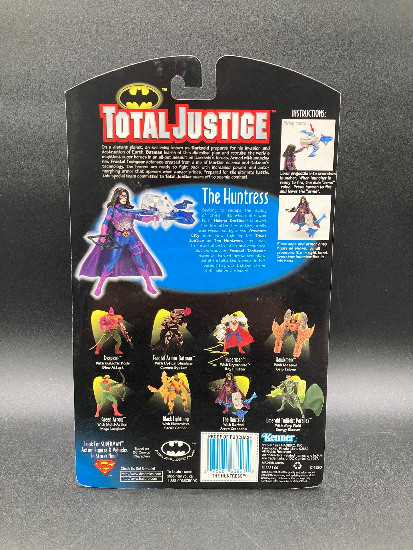 The Huntress Kenner Total Justice Figure 1997