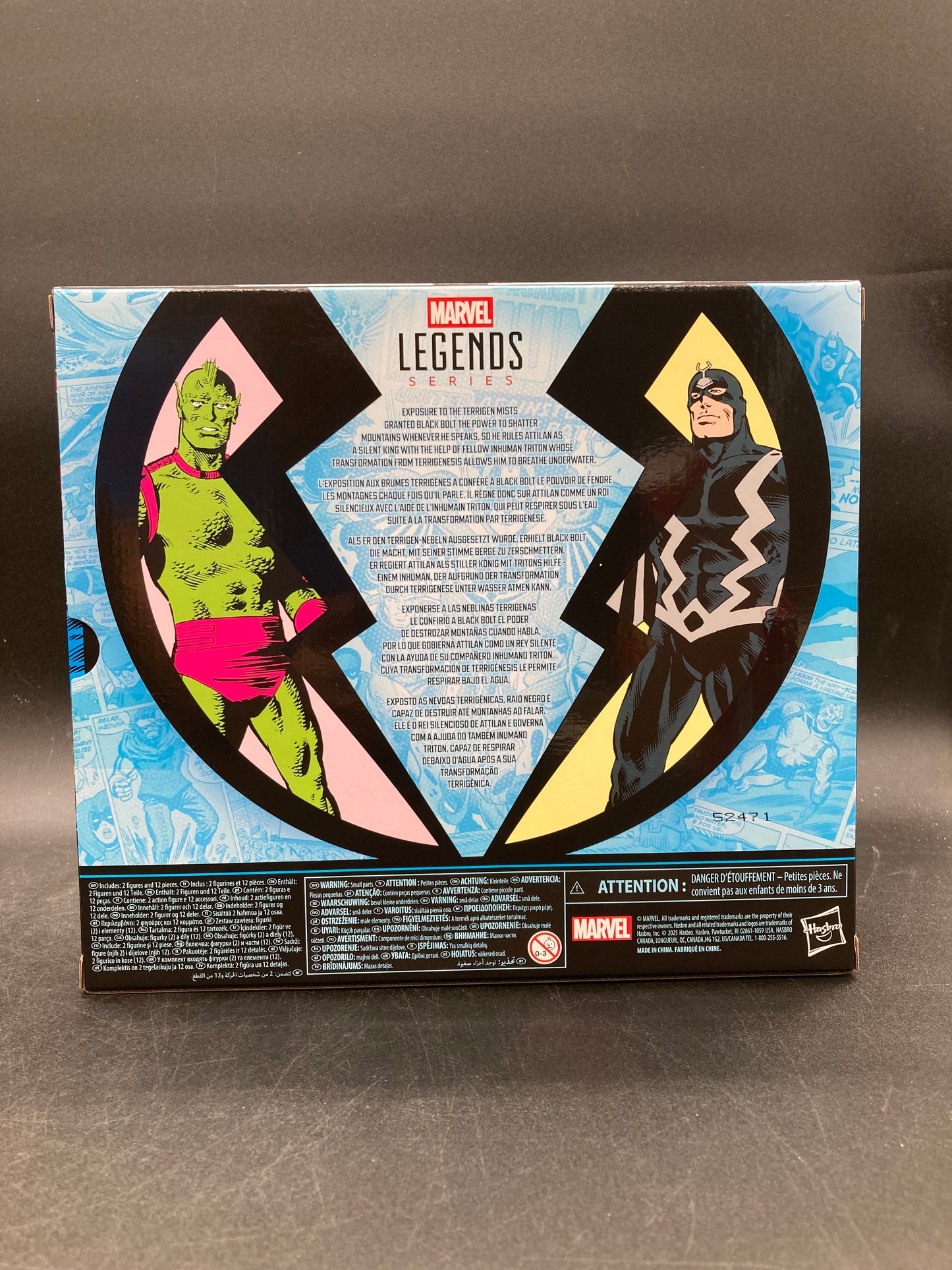 Black Bolt & Triton Hasbro Marvel Legends Inhumans Figure Set