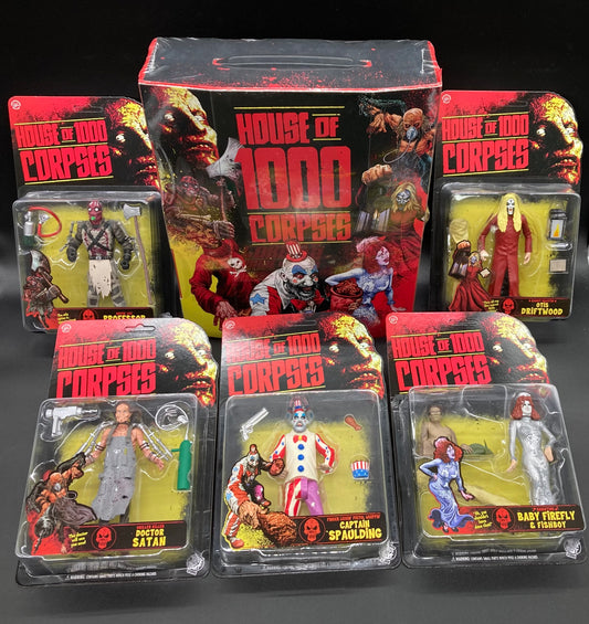 House Of 1000 Corpses Trick or Treat Studios Figures + Collector Case Set