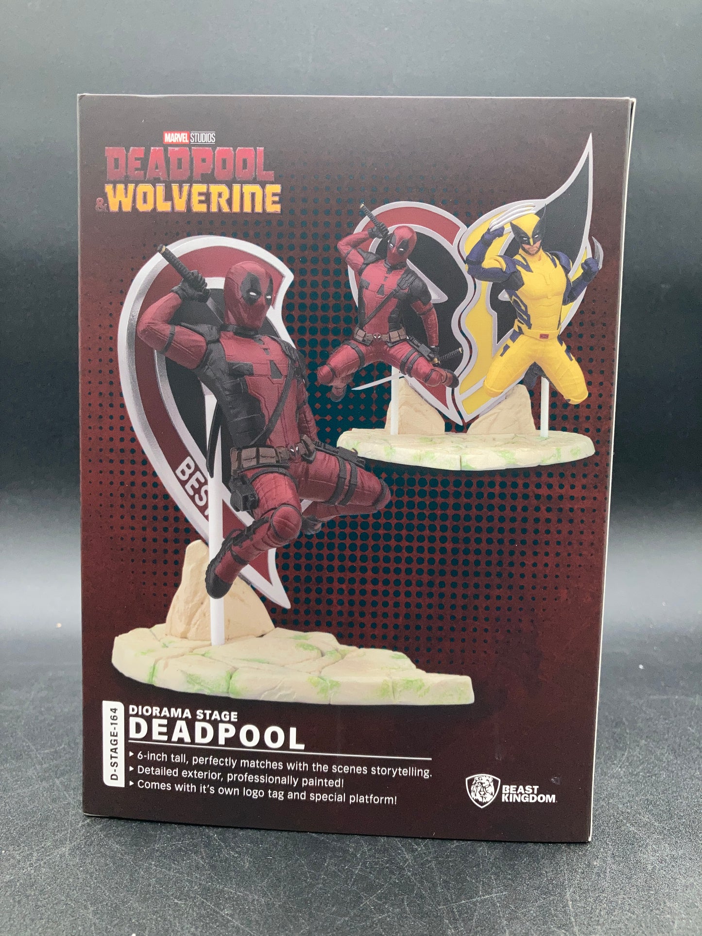 Deadpool and Wolverine Stage Diorama Beast Kingdom DS-164 Deadpool D-Stage Statue