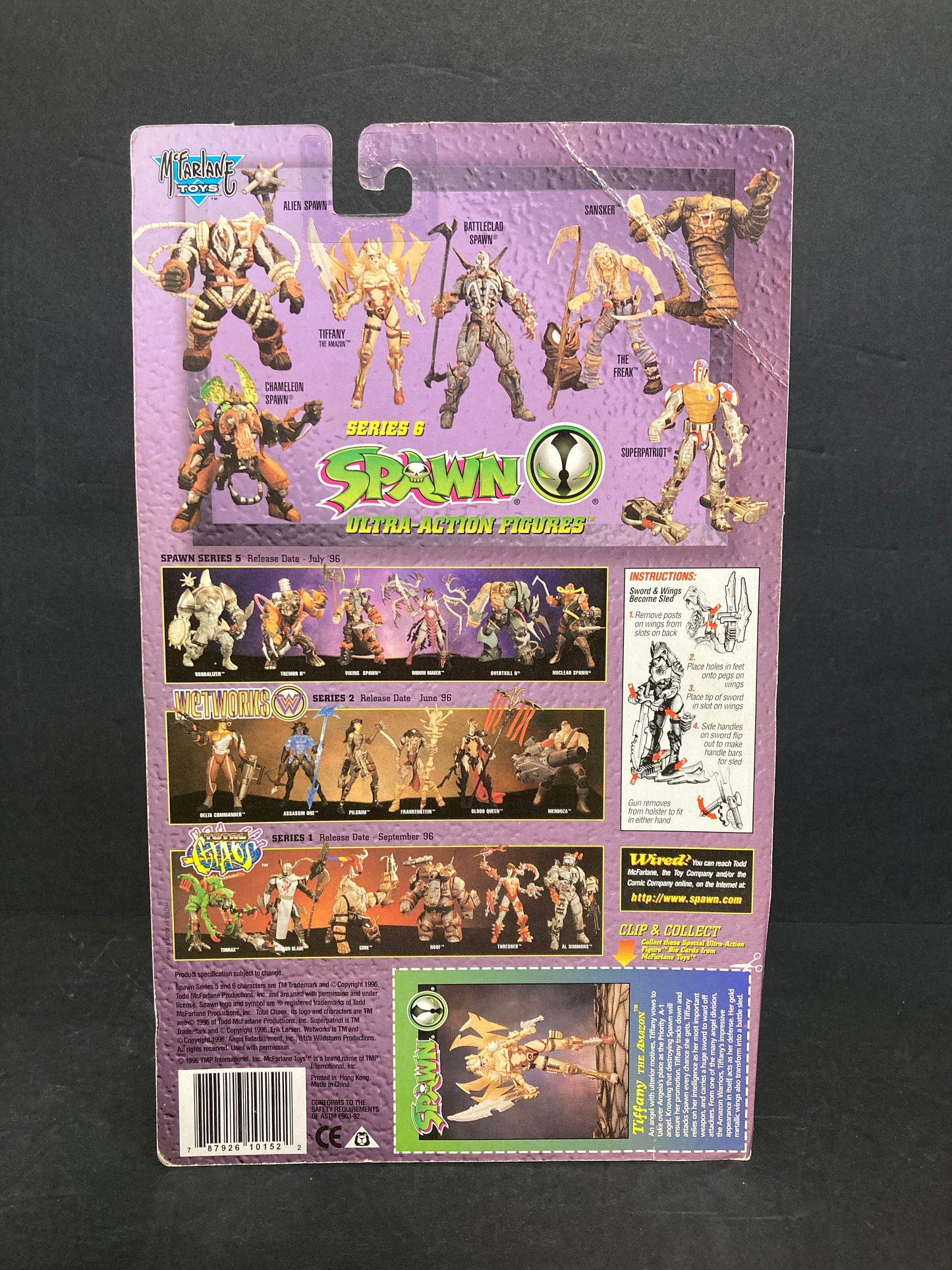 Tiffany The Amazon (Green Variant) McFarlane Toys Spawn Series 6 Figure 1996
