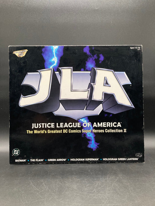 Justice League Of America Kenner DC Batman, The Flash, Green Arrow, Hologram Superman & Hologram Green Lantern Deluxe Figure 6” Set 1998