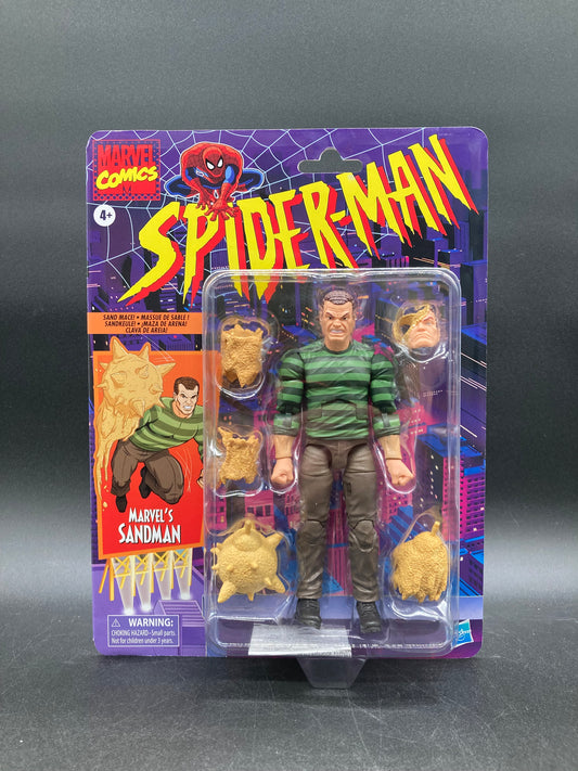 Sandman Hasbro Marvel Legends Retro Spider-Man Figure 2021
