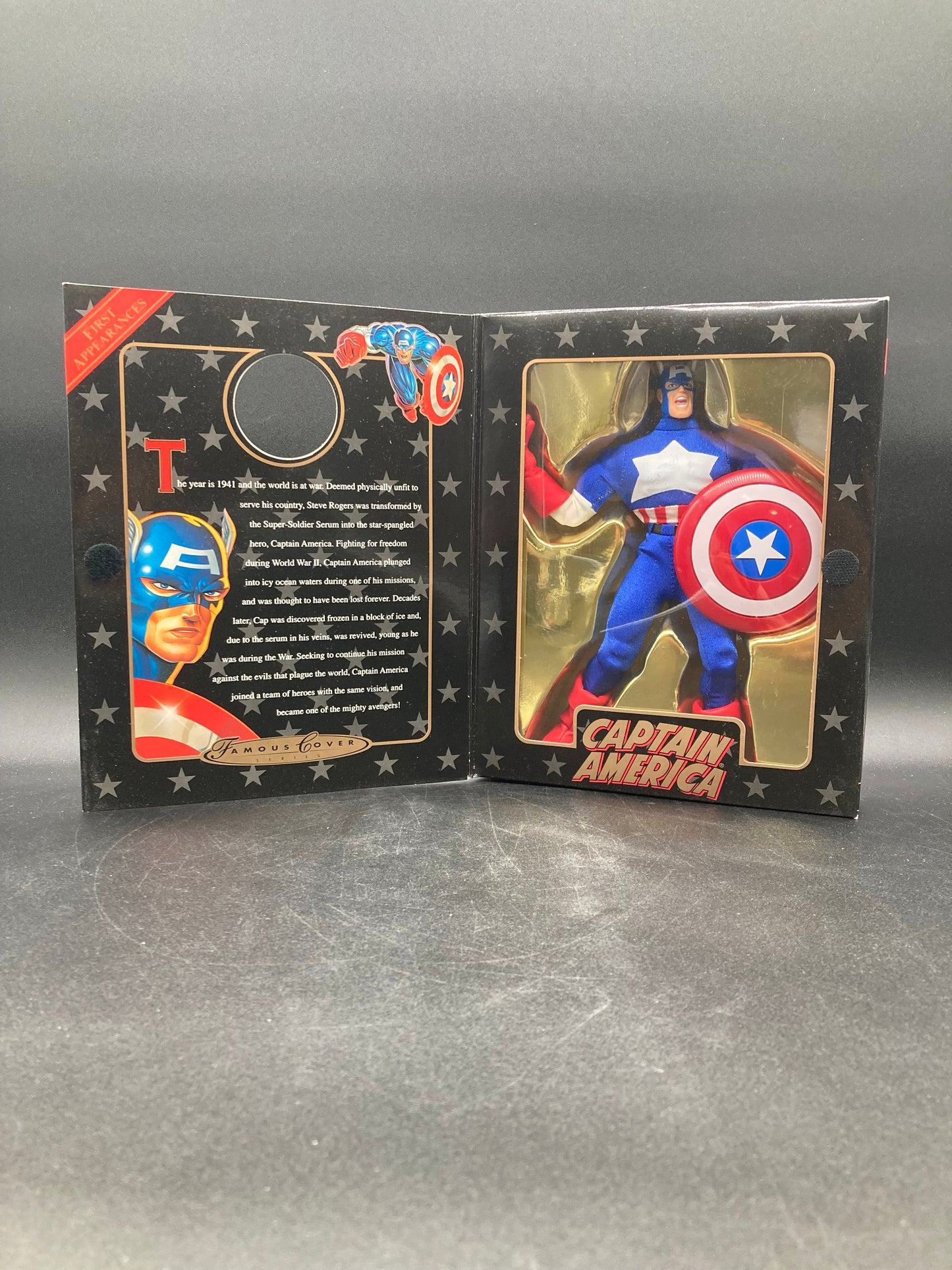 Captain America Toybiz Marvel Famous Cover Series Special Collector’s Edition Figure 1998