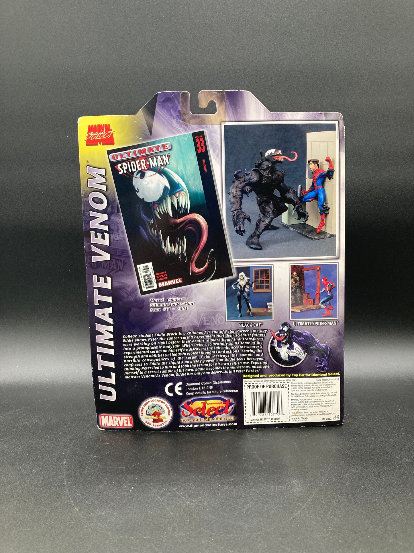 Ultimate Venom Marvel Select Figure Diamond Select Toys 2003 (No Spider Symbol Variant)