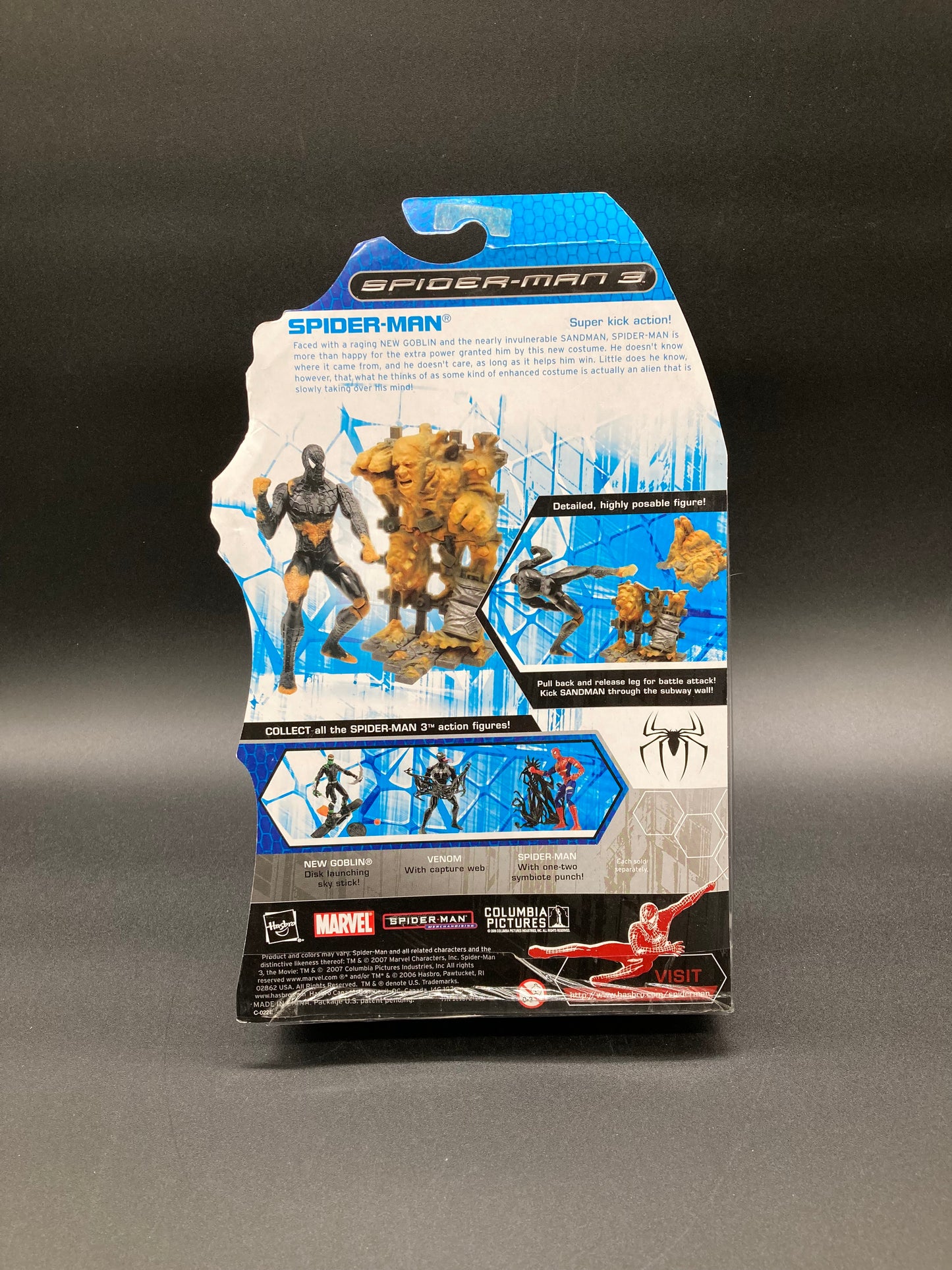 Symbiote Spider-Man Hasbro Spider-Man 3 Figure 2007