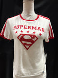 Retro Style Superman T-Shirt with Embroidered "S" Shield
