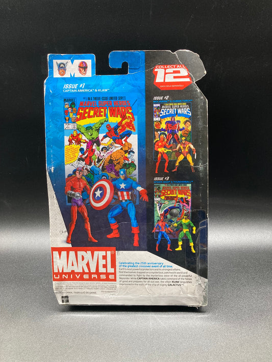 Captain America & Klaw Hasbro Marvel Universe Comic Figure Pack Secret Wars 2009