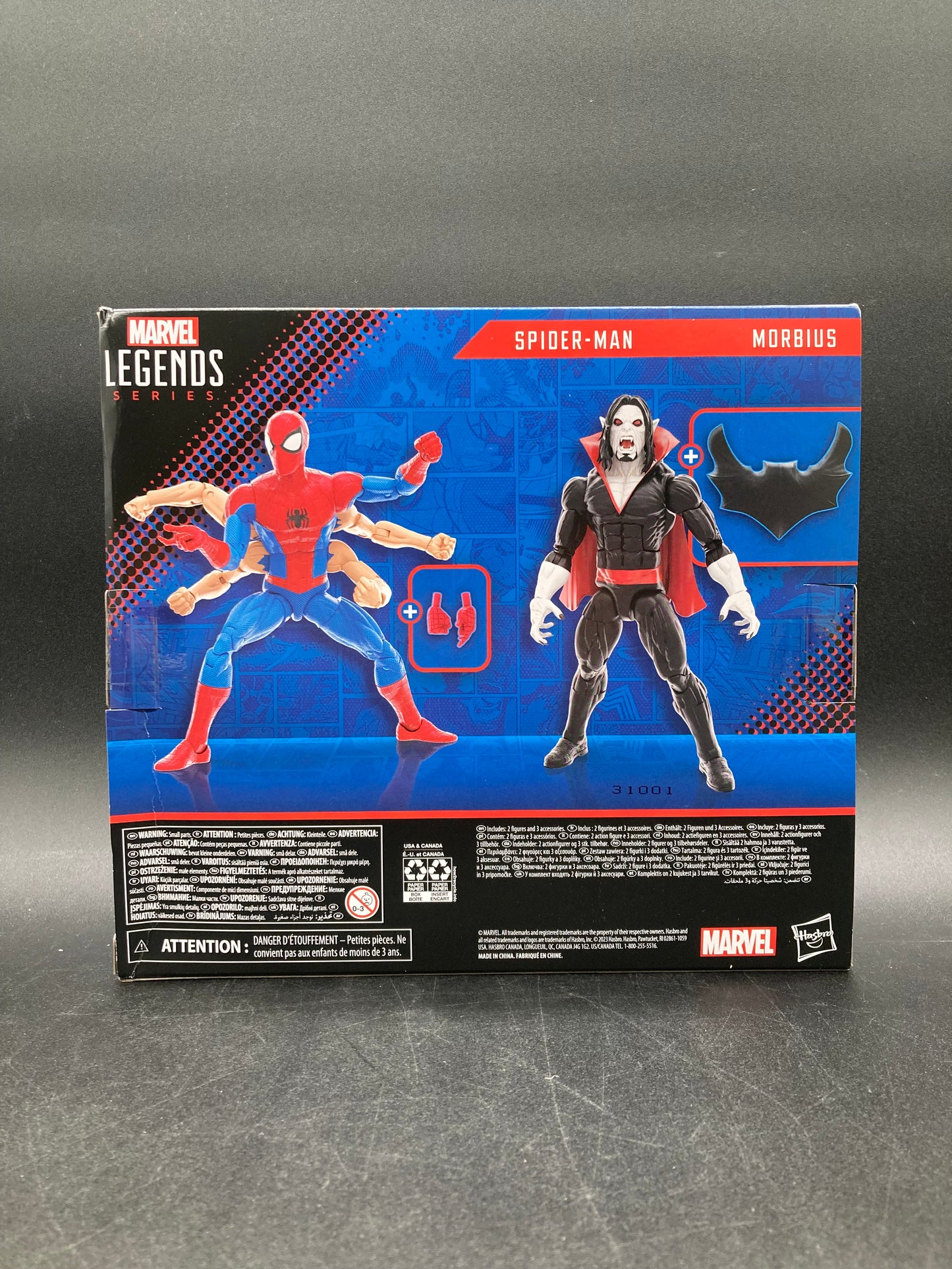Spider-Man & Morbius Hasbro Marvel Legends Amazing Spider-Man Figure Set 2023