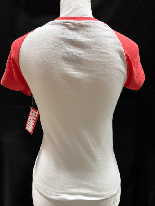 Retro Style Red Sleeved Spider-Man Top