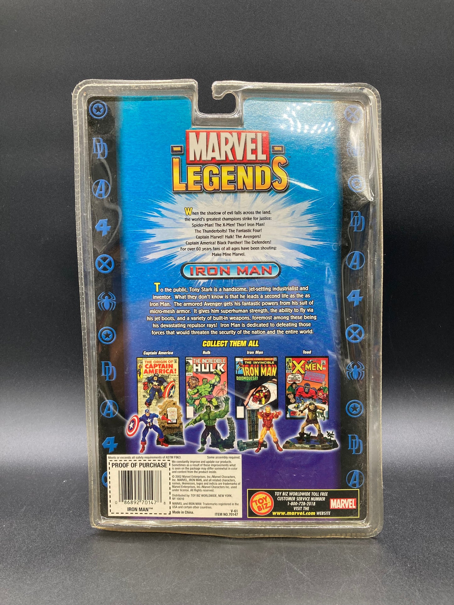 Iron Man Toybiz Marvel Legends Series I Figure