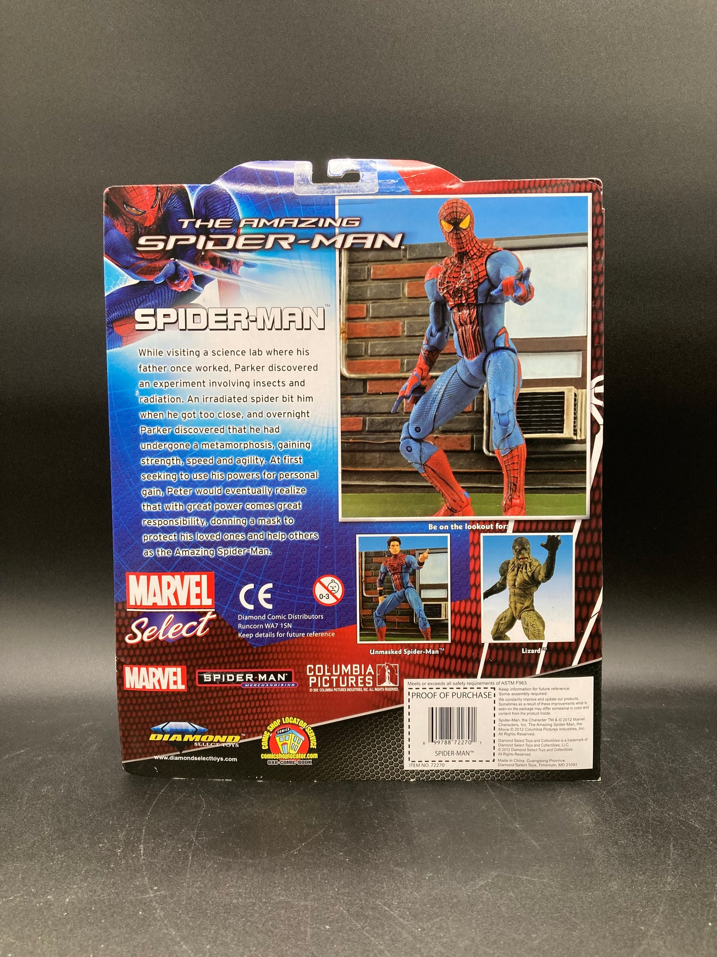 Amazing Spider-Man Marvel Select Diamond Select Toys Figure 2012