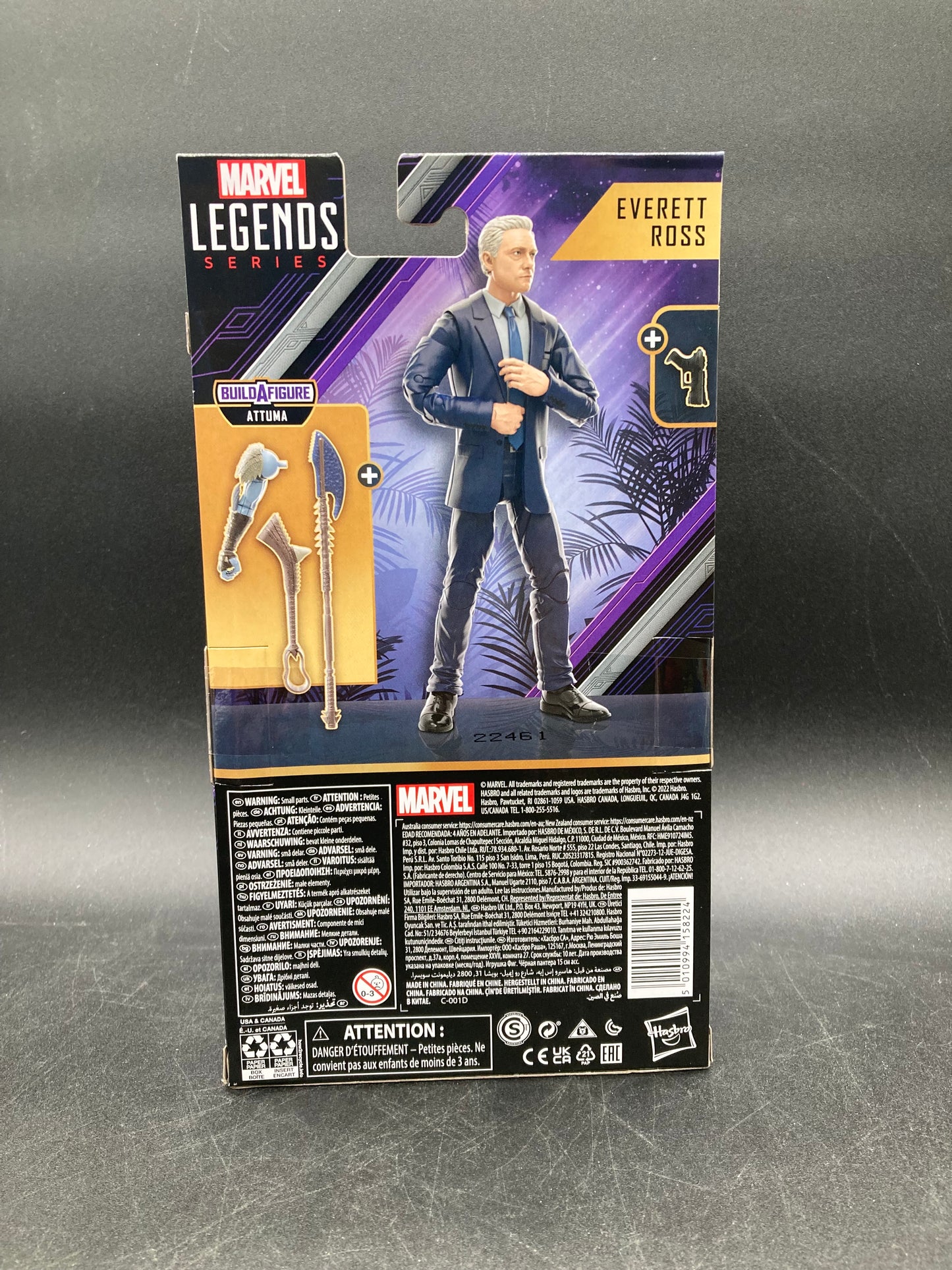 Everett Ross Hasbro Marvel Legends Black Panther Legacy Collection Figure Attuma BAF 2022