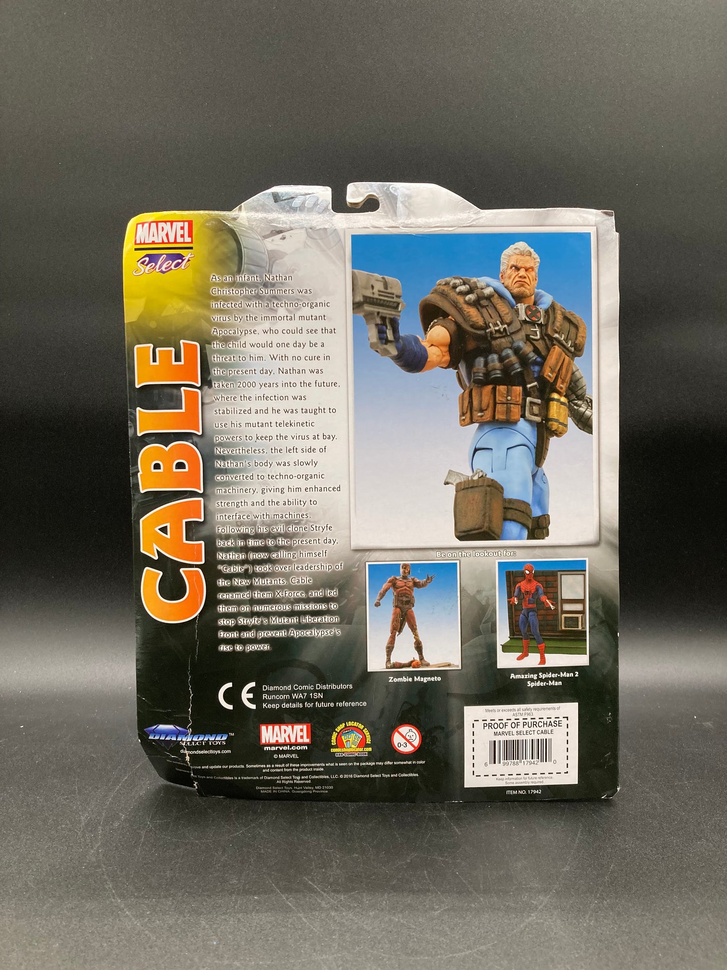 Cable Diamond Select Toys Marvel Select Figure 2016