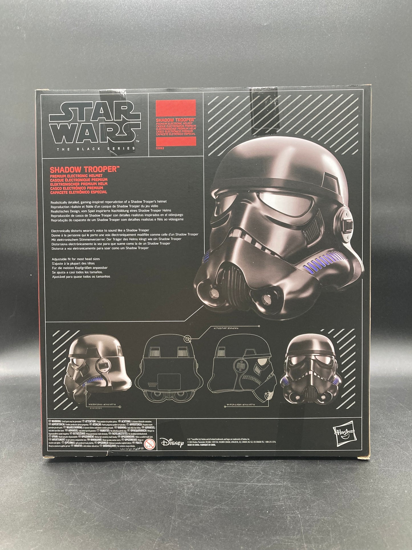 Shadow Trooper Helmet Hasbro Star Wars Black Series Battlefront II Premium Electronic Cosplay Helmet
