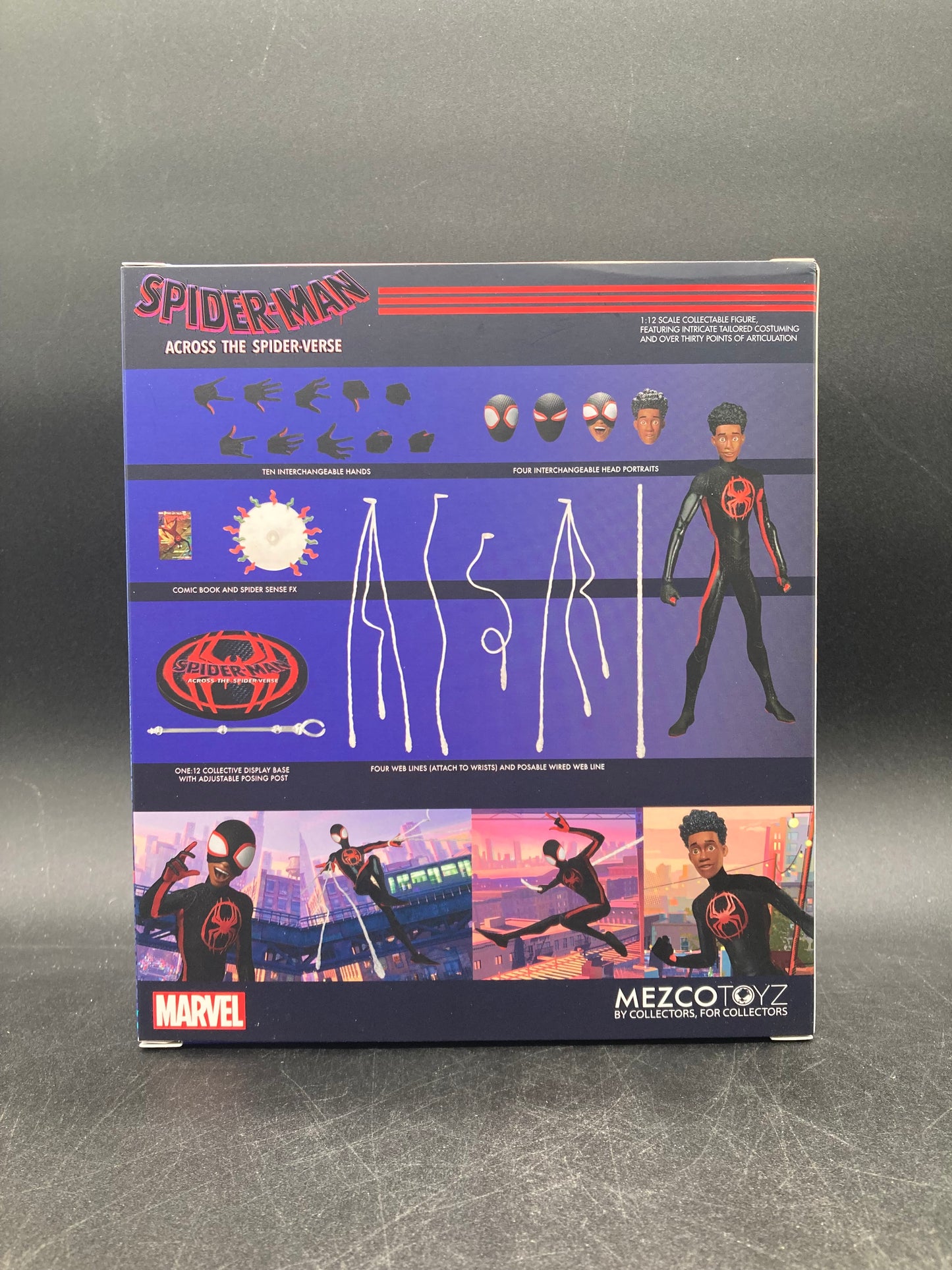 Miles Morales Mezco ONE:12 Collective Spider-Man Across The Spider-Verse Figure