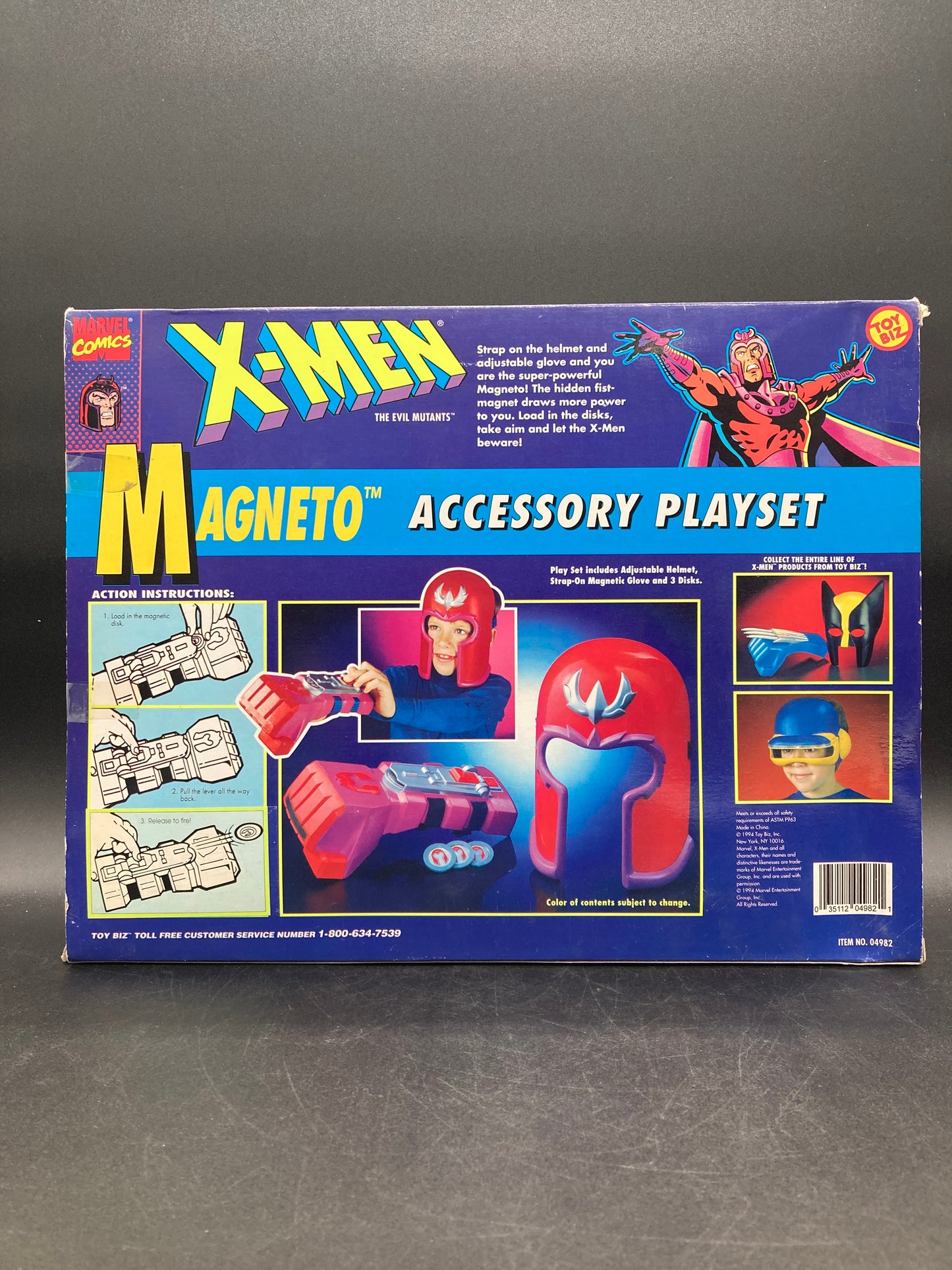 Magneto Accessory Playset Toybiz X-Men Toy Set 1994 (Open)