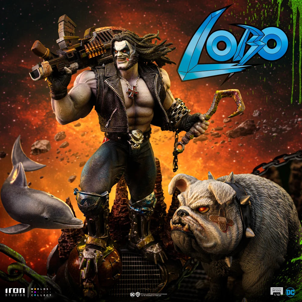 Lobo Unleashed DC 1:10 Art Scale Limited Edition Statue Iron Studios 2026